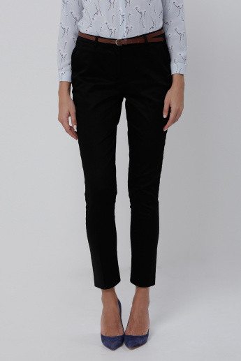 Elle Full Length Trousers with Pocket Detail